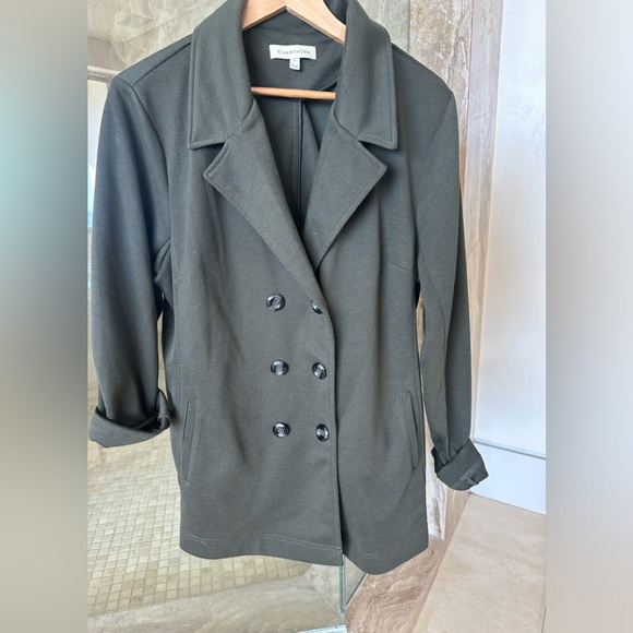 41 Hawthorn Jackets & Blazers - 41 Hawthorn Double-Breasted Dark Olive Coat